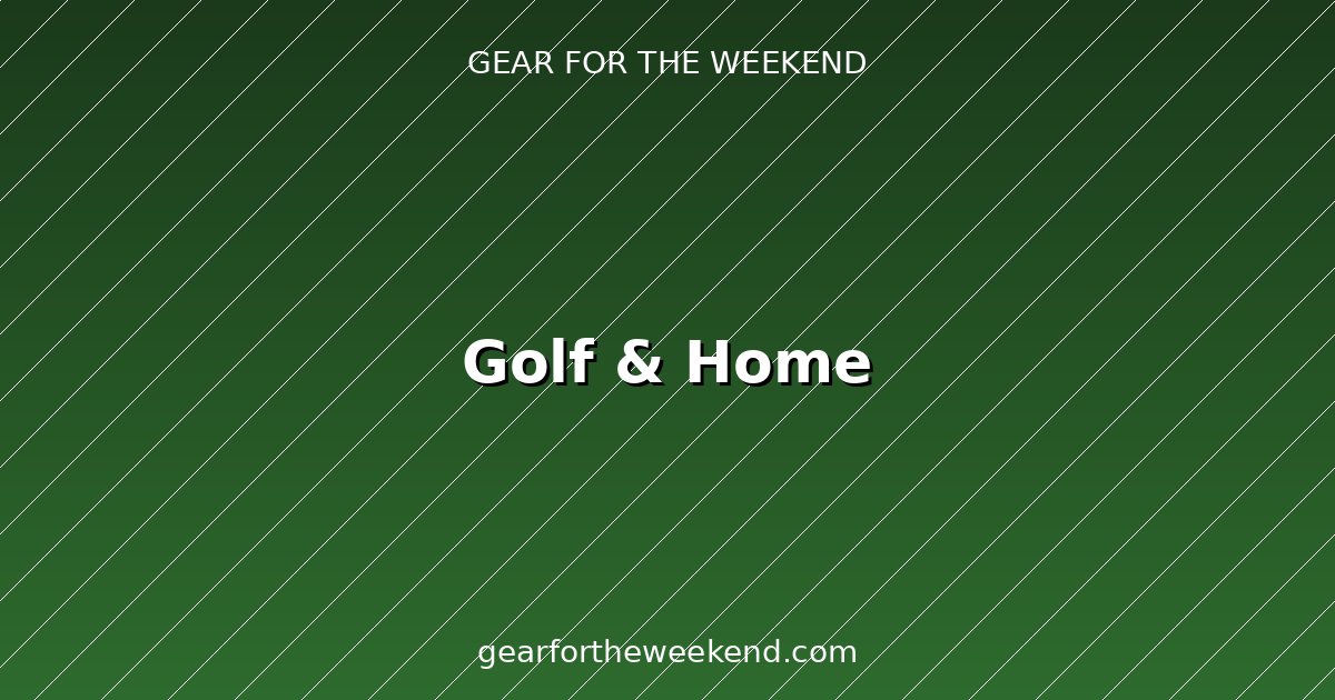 Golf simulator and home gear